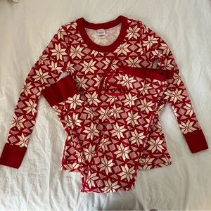 Organic women’s Christmas pajamas, size small, Hanna andersson